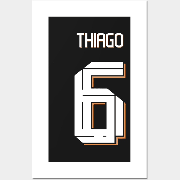 Thiago Alcantara Liverpool Home jersey 22/23 Wall Art by Alimator